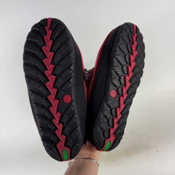 Timberland Earthkeeper Snow Boots Women's 8 Red Plaid Mid-Calf Insulated 3548R - Picture 8 of 13